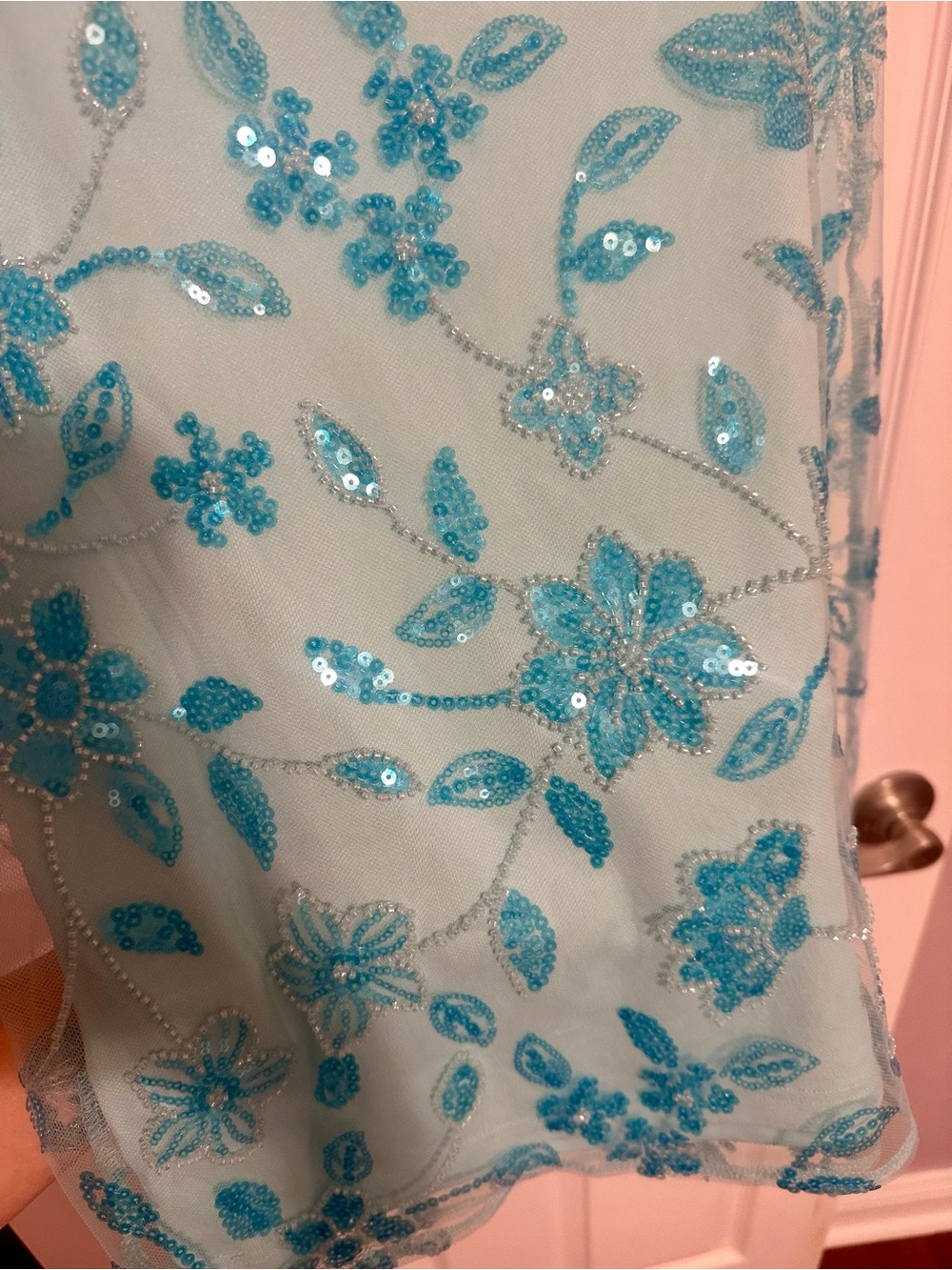 Peppermayo Moorey Beaded Mini Dress Blue NWT Size 6 - Picture 4 of 7